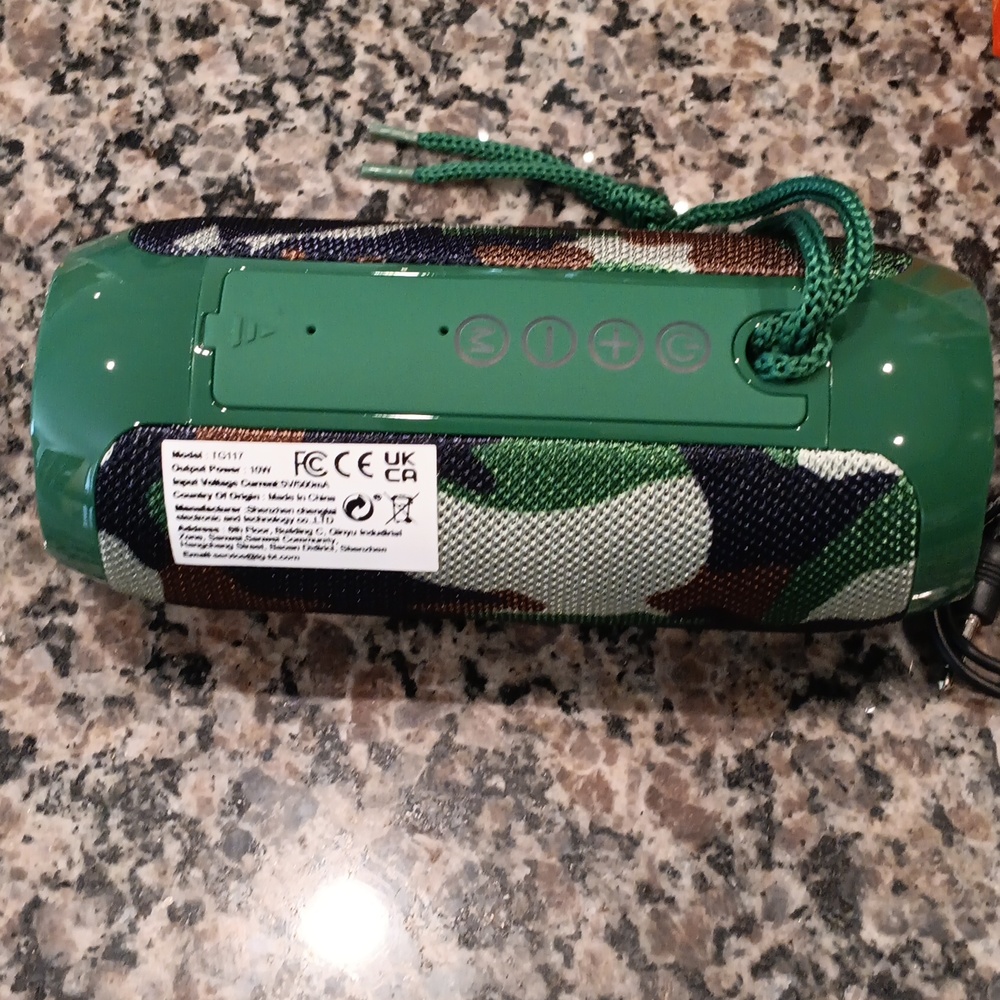 T&G Portable Bluetooth Speaker – Green Camo - Picture 2 of 3